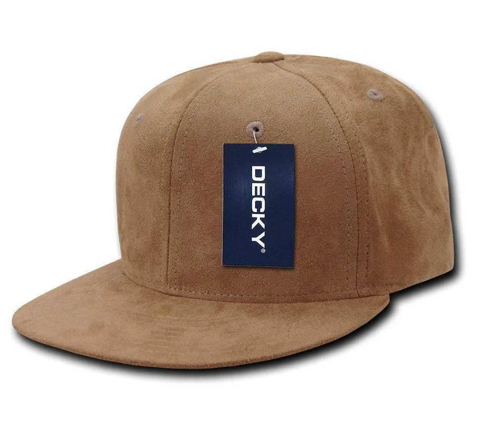 1 Dozen Decky Faux Suede Snapback Baseball 6 Panel Flat Bill Hats Caps Wholesale