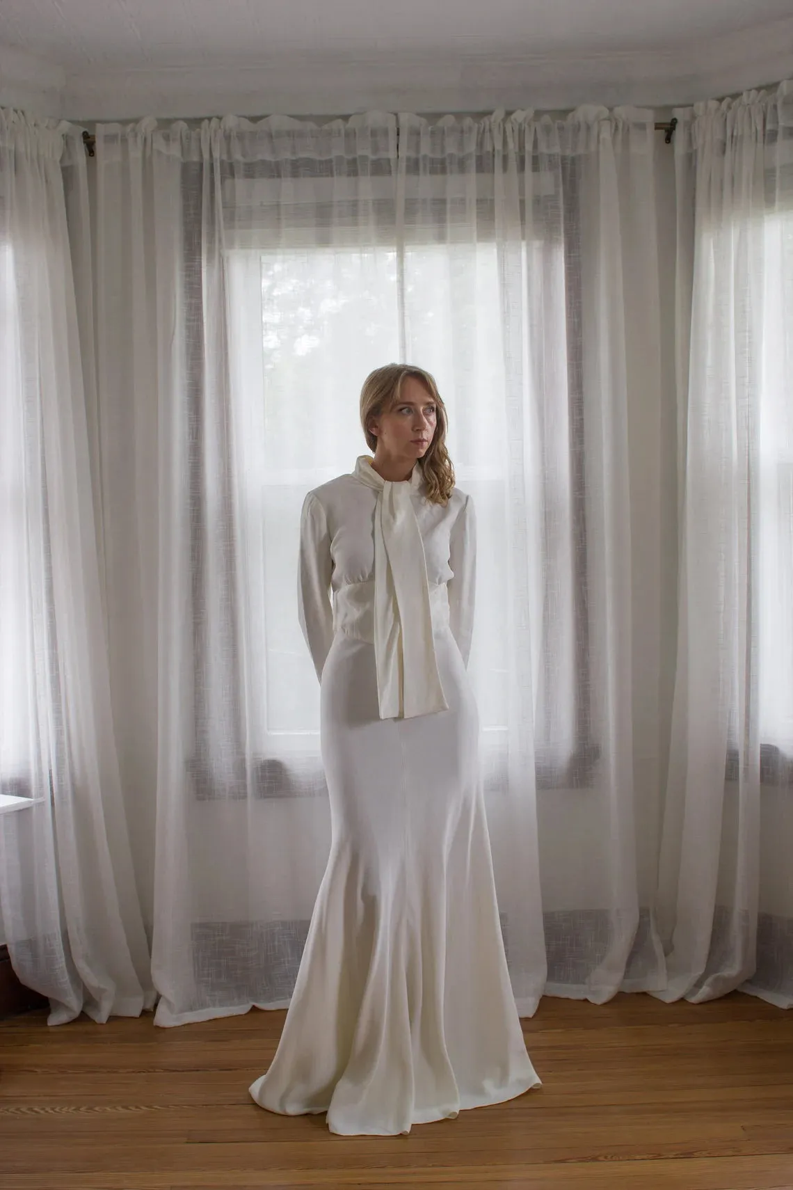 1930's Style Vintage Wedding Gown With Empire Waist