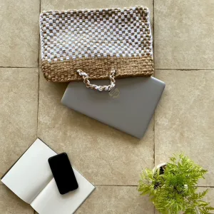 Beige Laptop Bag