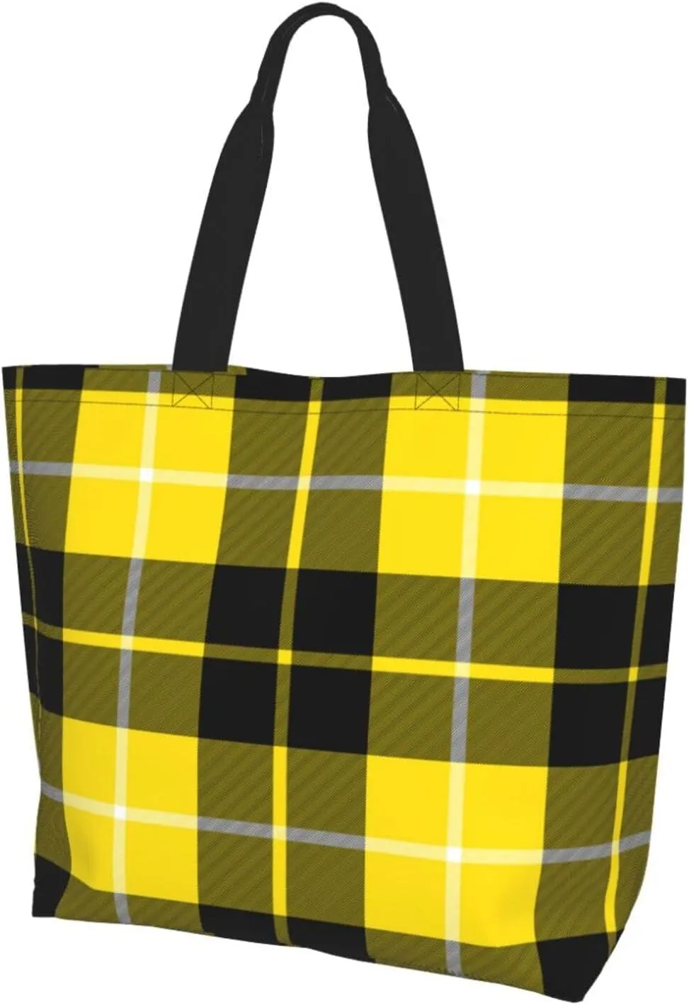 Blackwatch Modern Tartan Tote Bag For Women Weekender Travel Bag Reusable Grocery Bags Large Totes Handbags