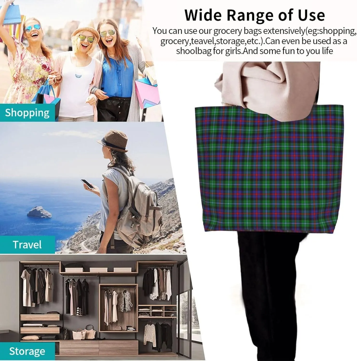 Canada Outdoor Labels Tote Bag For Women Weekender Travel Bag Reusable Grocery Bags Large Totes Handbags
