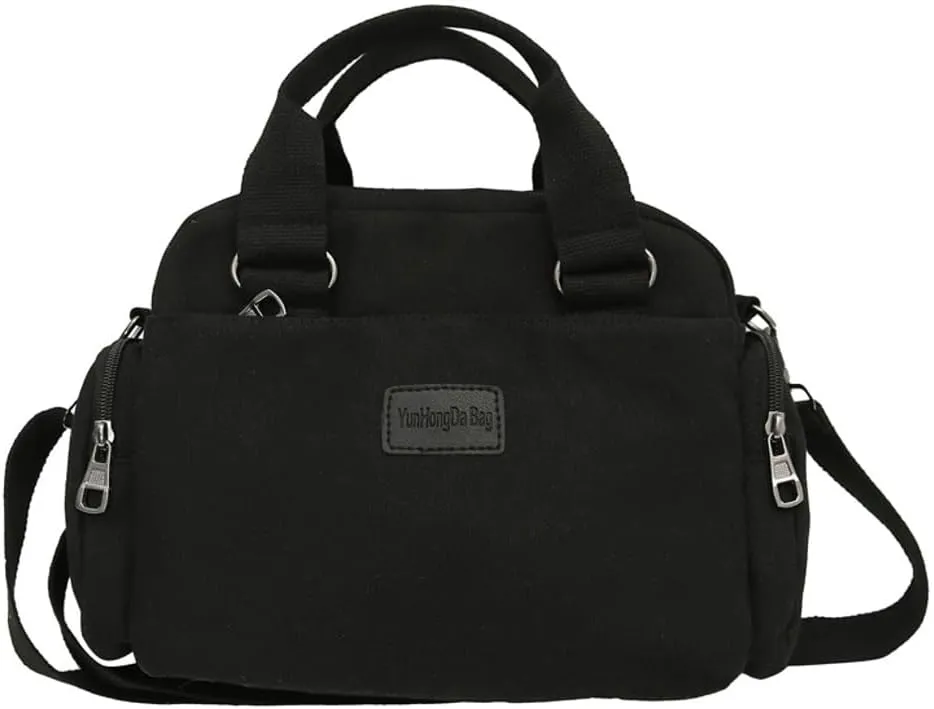 Canvas Hobo Bags for Women Tote Bag Large Shoulder Bags Crossbody Bag Casual Satchel Handbag Purse Multi Pockets