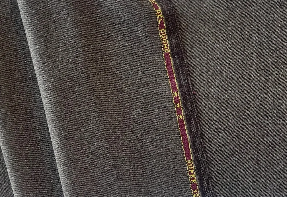 Cool Cedar Super 120s Wool Flannel Twill (Made in Italy)