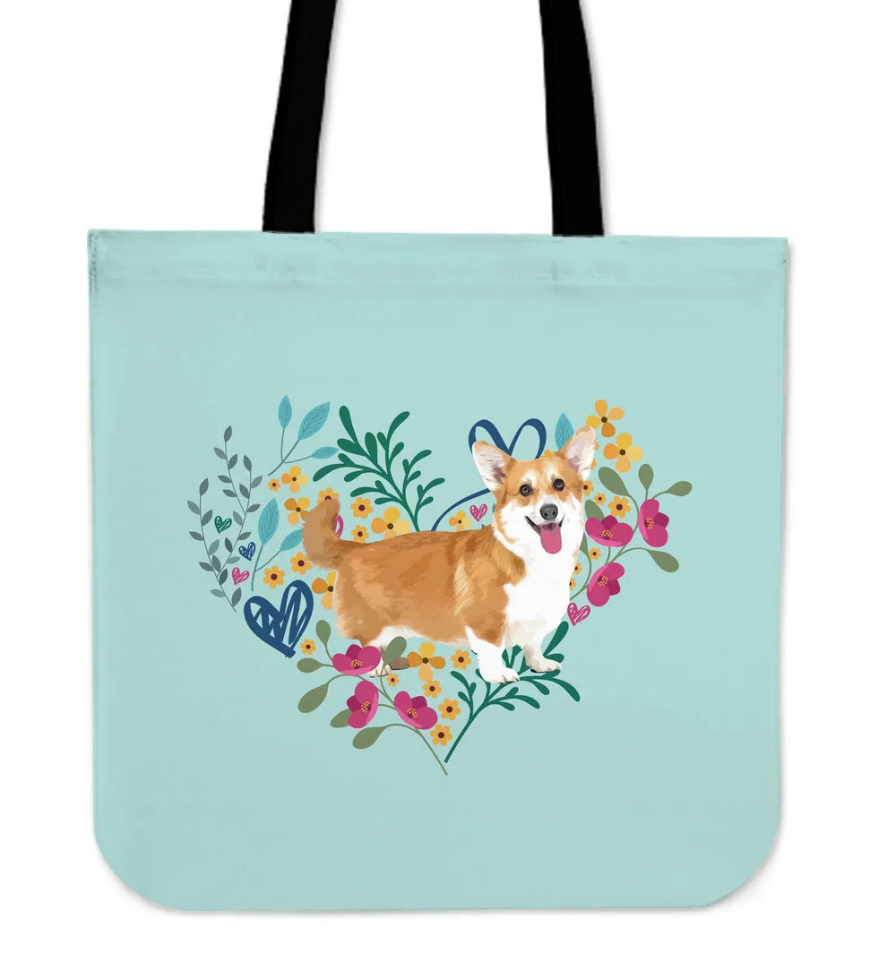 Corgi - Heart Shaped Flower