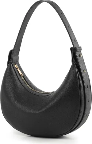 Crescent Bag for Women Faux Leather Crescent Shoulder Handbag Crossbody