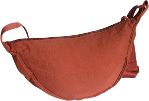 Crescent Bag for Women Men Small Nylon Crossbody Lightweight Shoulder Purse Travel Waist Bag