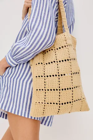 CROCHET TOTE - RATTAN