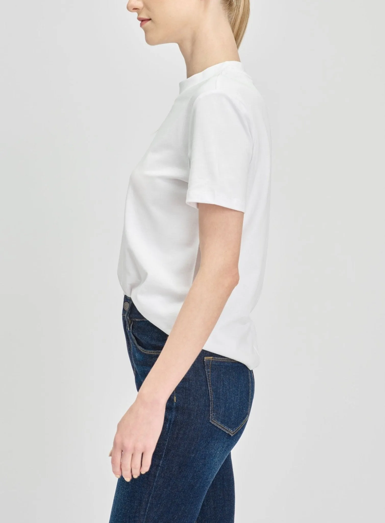 DORIS relaxed cotton tee (White)