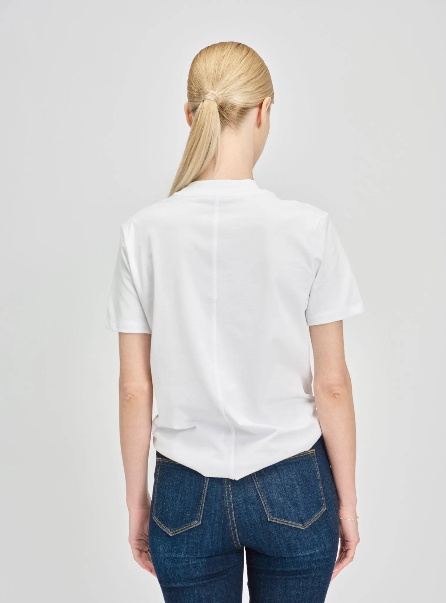 DORIS relaxed cotton tee (White)