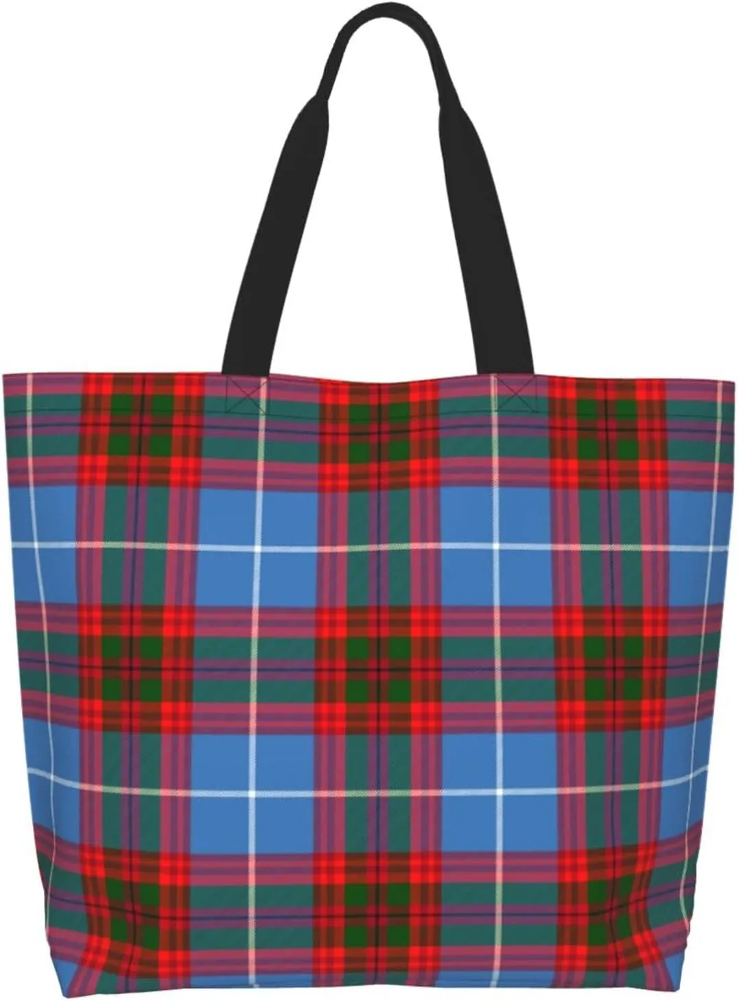 Elliot Ancient Tartan Tote Bag For Women Weekender Travel Bag Reusable Grocery Bags Large Totes Handbags