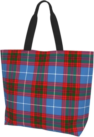 Elliot Ancient Tartan Tote Bag For Women Weekender Travel Bag Reusable Grocery Bags Large Totes Handbags