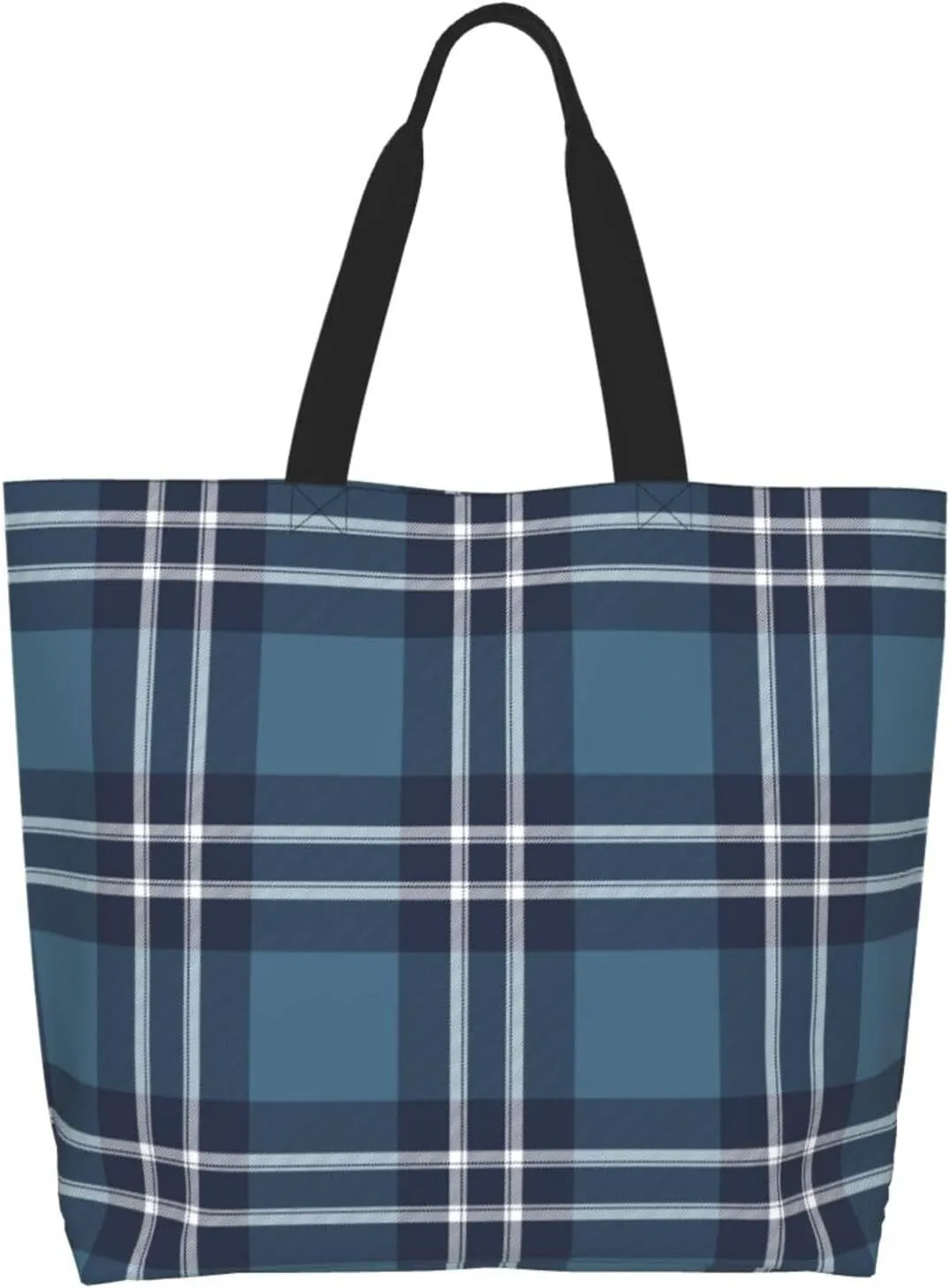 Elliot Ancient Tartan Tote Bag For Women Weekender Travel Bag Reusable Grocery Bags Large Totes Handbags