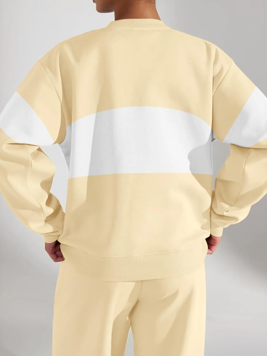FUPHINE Women's Two Piece Oversized Loose Outfits Pullover & Pants Sweatsuits Lounge Sets