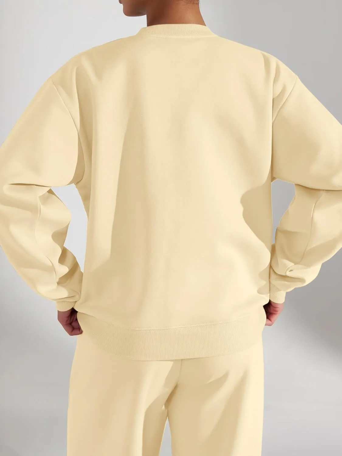 FUPHINE Women's Two Piece Oversized Loose Outfits Pullover & Pants Sweatsuits Lounge Sets