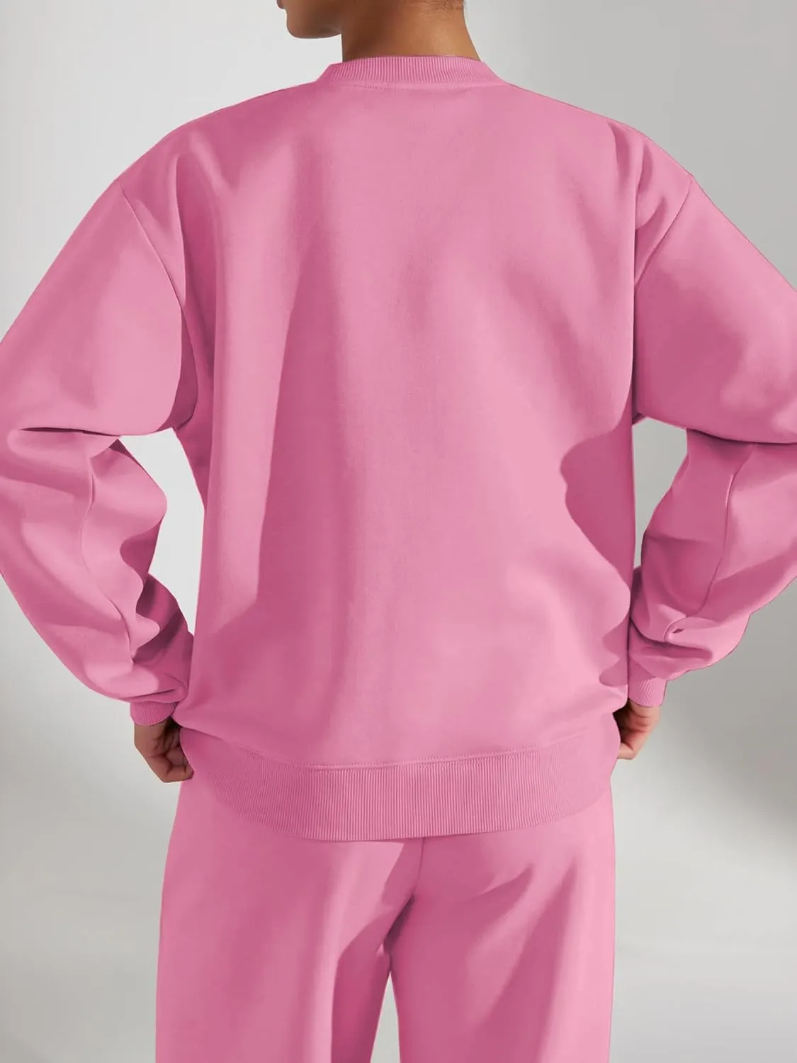 FUPHINE Women's Two Piece Oversized Loose Outfits Pullover & Pants Sweatsuits Lounge Sets