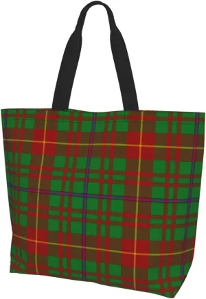 Georgia Tartan Tote Bag For Women Weekender Travel Bag Reusable Grocery Bags Large Totes Handbags