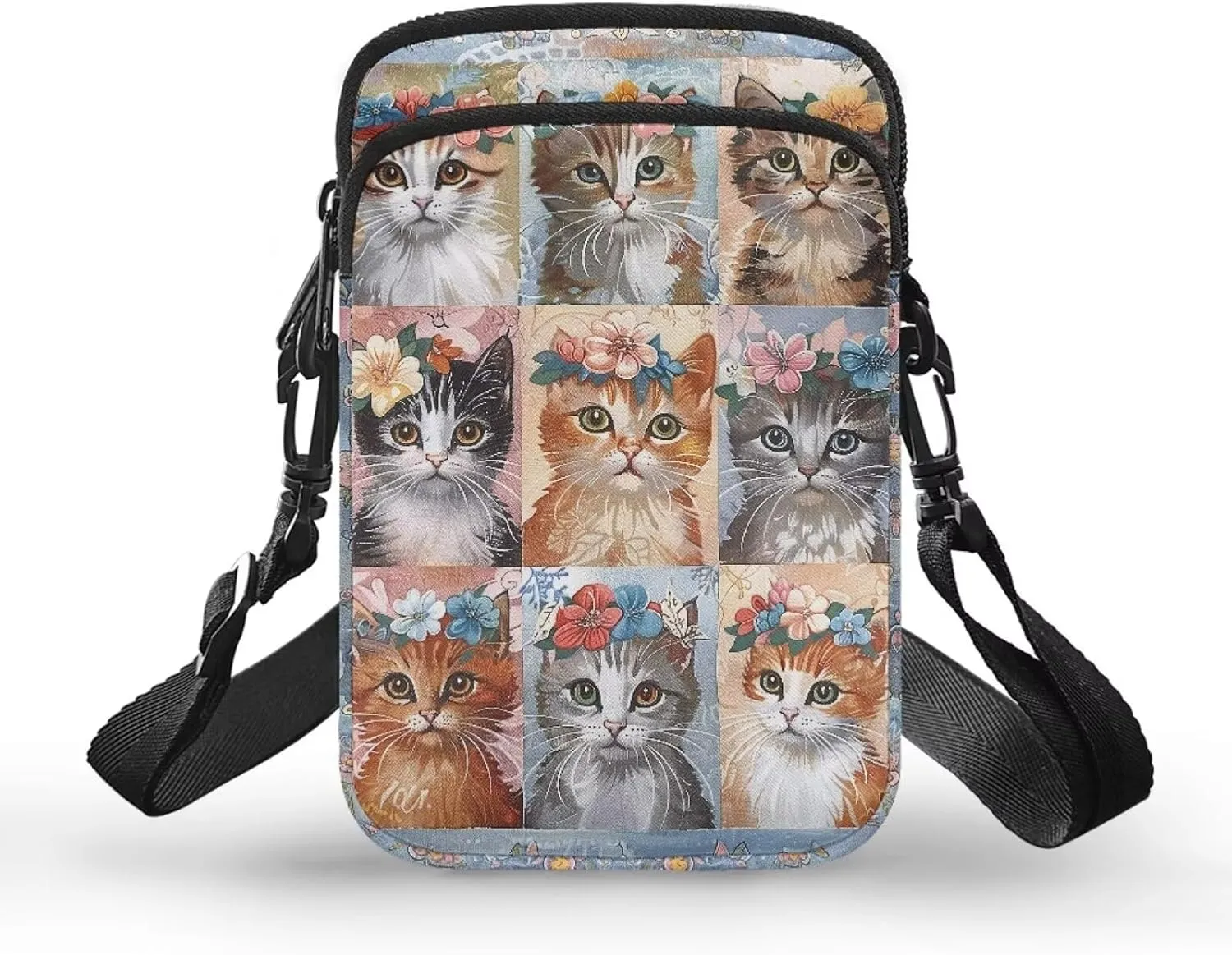 Girls Crossbody Bag, Mini Shoulder Bags Waist Pouch Sling Bag with Front Pocket
