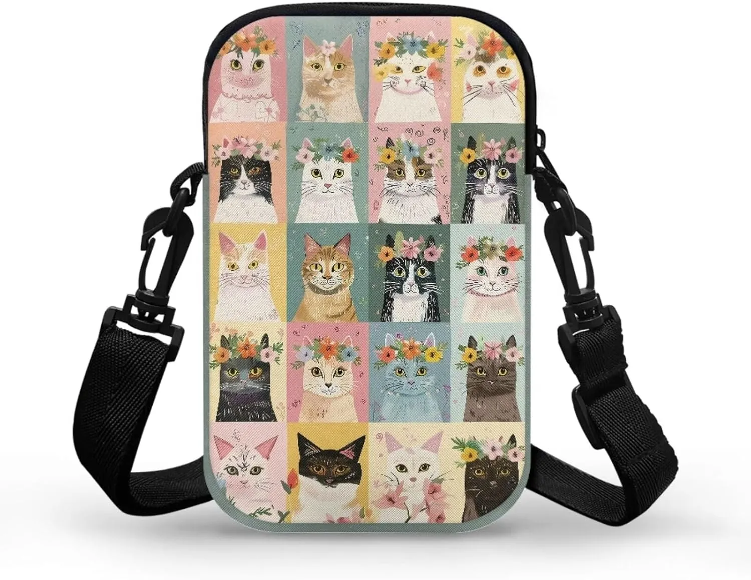 Girls Crossbody Bag, Mini Shoulder Bags Waist Pouch Sling Bag with Front Pocket