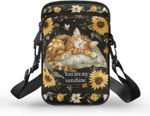 Girls Crossbody Bag, Mini Shoulder Bags Waist Pouch Sling Bag with Front Pocket