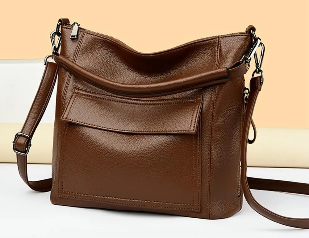 Hobo Purses for Women 2025 PU Leather Large Shoulder Bags Tote Handbags Satchel Multi Pockets for Everyday & Travel