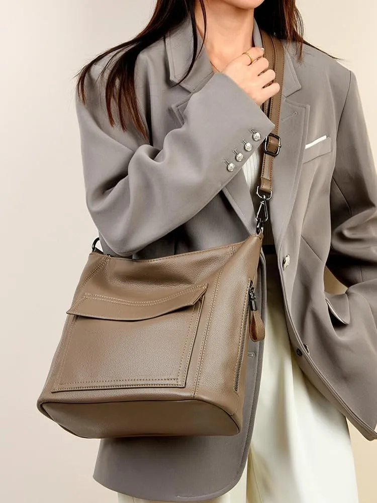 Hobo Purses for Women 2025 PU Leather Large Shoulder Bags Tote Handbags Satchel Multi Pockets for Everyday & Travel