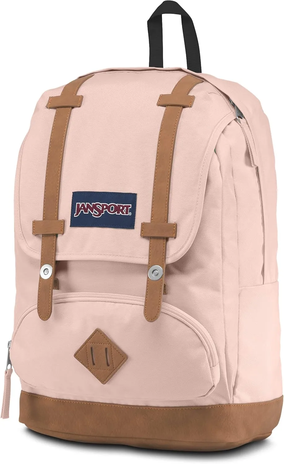 JanSport Cortlandt Laptop Backpack, Misty Rose, 15 Laptop Sleeve-Synthetic Leather Shoulder Computer Bag with Large Compartment, Padded Straps-Book Rucksack for Men, Women