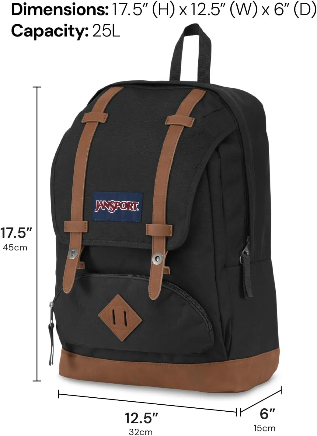 JanSport Cortlandt Laptop Backpack, Misty Rose, 15 Laptop Sleeve-Synthetic Leather Shoulder Computer Bag with Large Compartment, Padded Straps-Book Rucksack for Men, Women