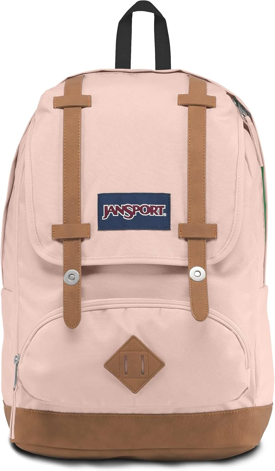 JanSport Cortlandt Laptop Backpack, Misty Rose, 15 Laptop Sleeve-Synthetic Leather Shoulder Computer Bag with Large Compartment, Padded Straps-Book Rucksack for Men, Women