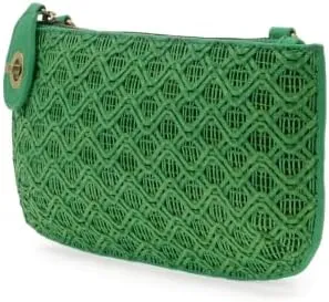 Joy Susan Women's Fashion Purse Lattice Woven Mini Crossbody Wristlet Clutch Hand Bag