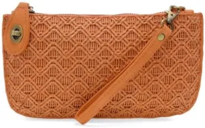 Joy Susan Women's Fashion Purse Lattice Woven Mini Crossbody Wristlet Clutch Hand Bag