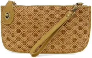 Joy Susan Women's Fashion Purse Lattice Woven Mini Crossbody Wristlet Clutch Hand Bag
