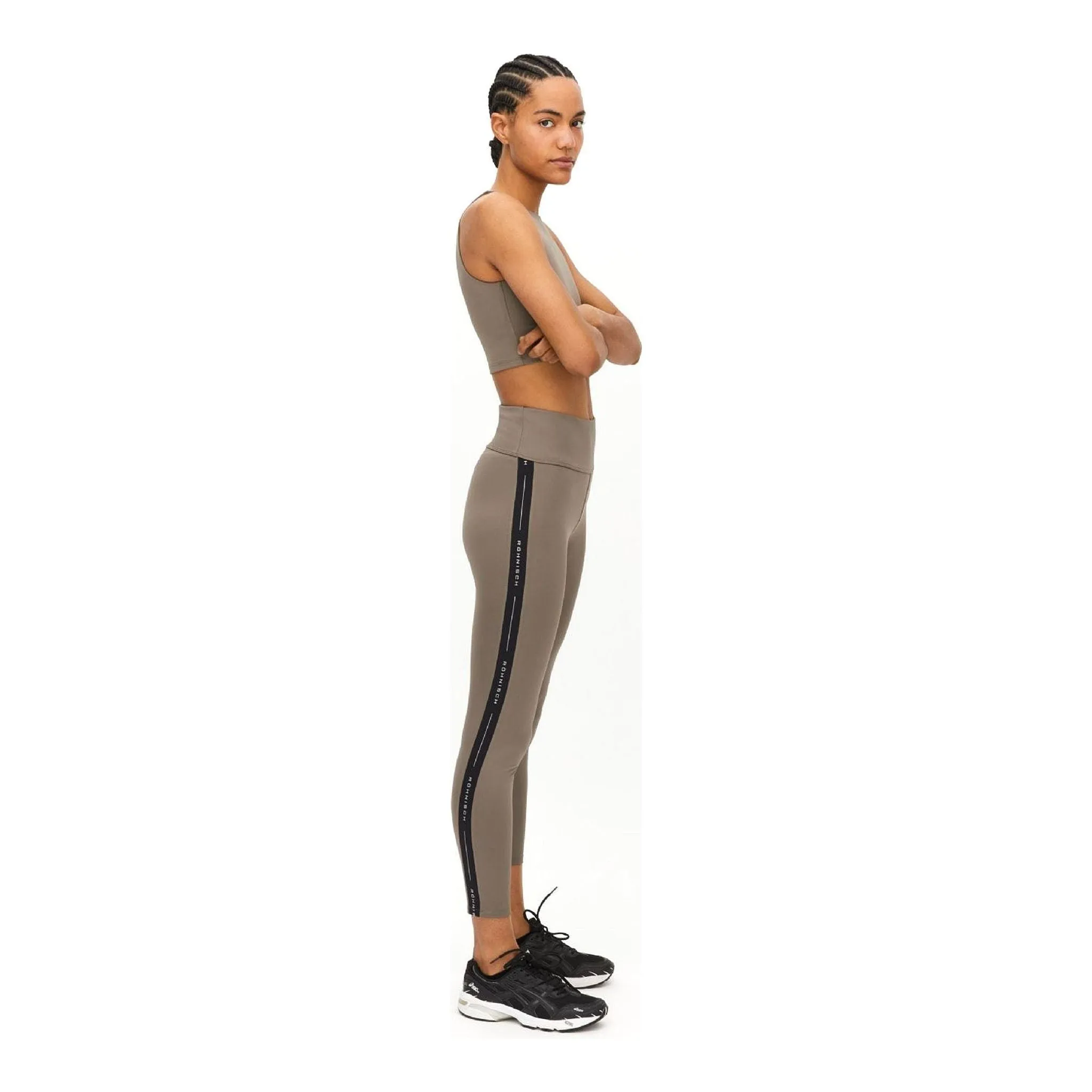 Kay Premium High Waist Tights, Wood