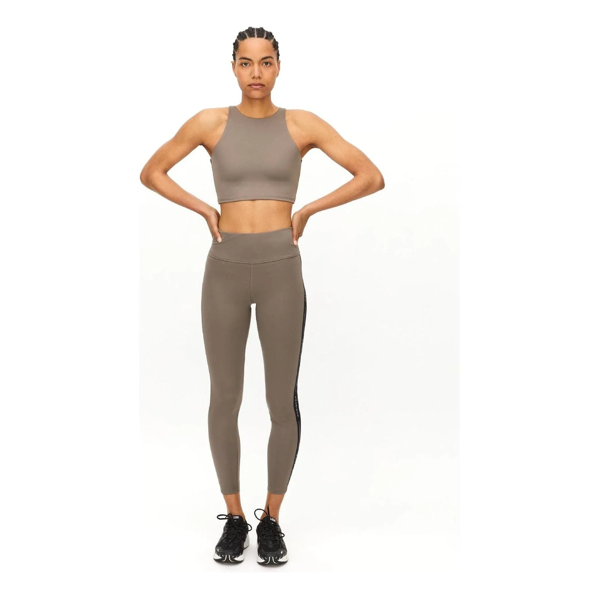 Kay Premium High Waist Tights, Wood