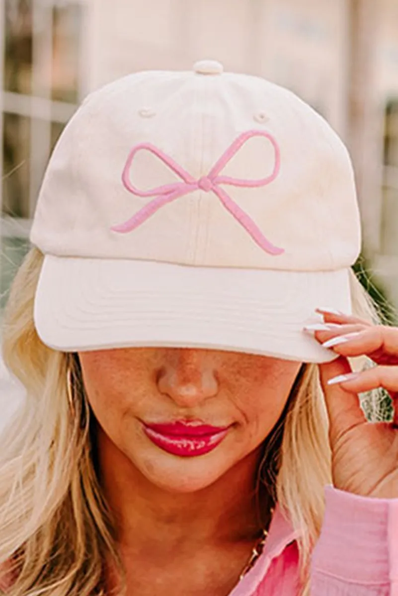 Klassy Girl Bow Embroidered Baseball Cap