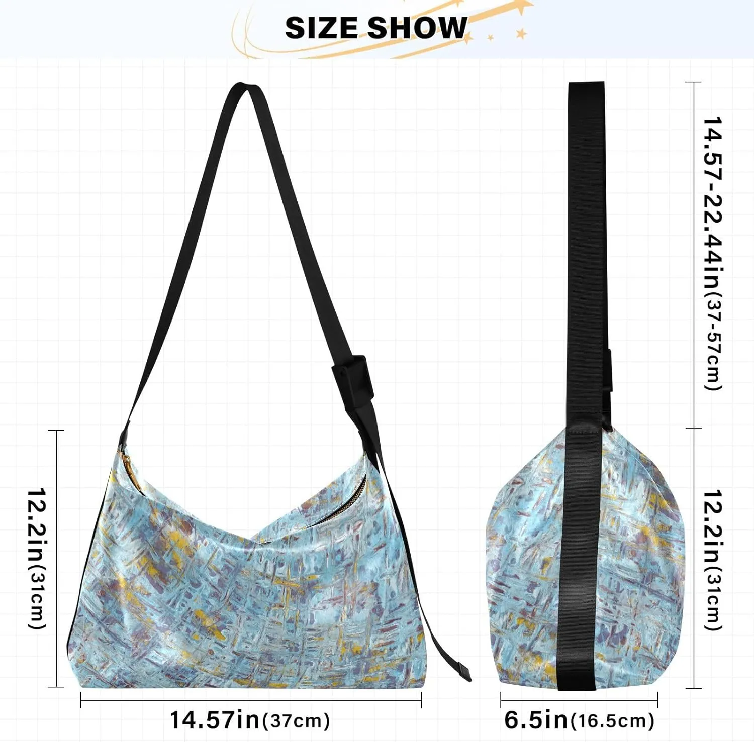 large Shoulder Bags Crossbody Purses Leather Handbag Clutch Hobo Purse for Women&Men T12
