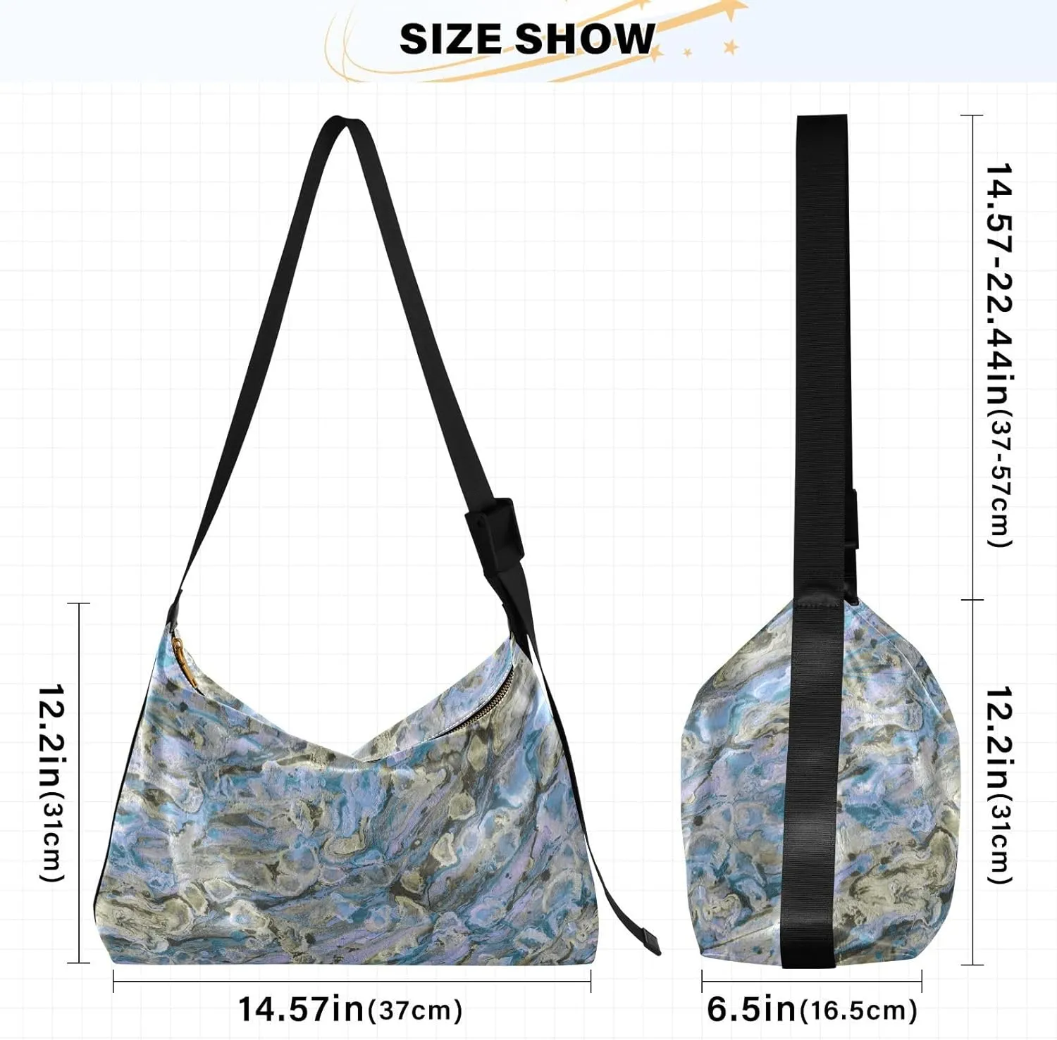 large Shoulder Bags Crossbody Purses Leather Handbag Clutch Hobo Purse for Women&Men T15