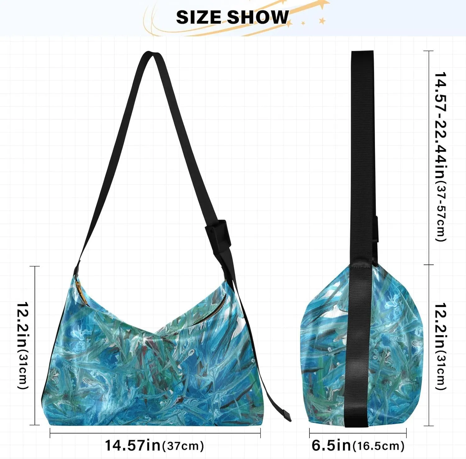large Shoulder Bags Crossbody Purses Leather Handbag Clutch Hobo Purse for Women&Men T15