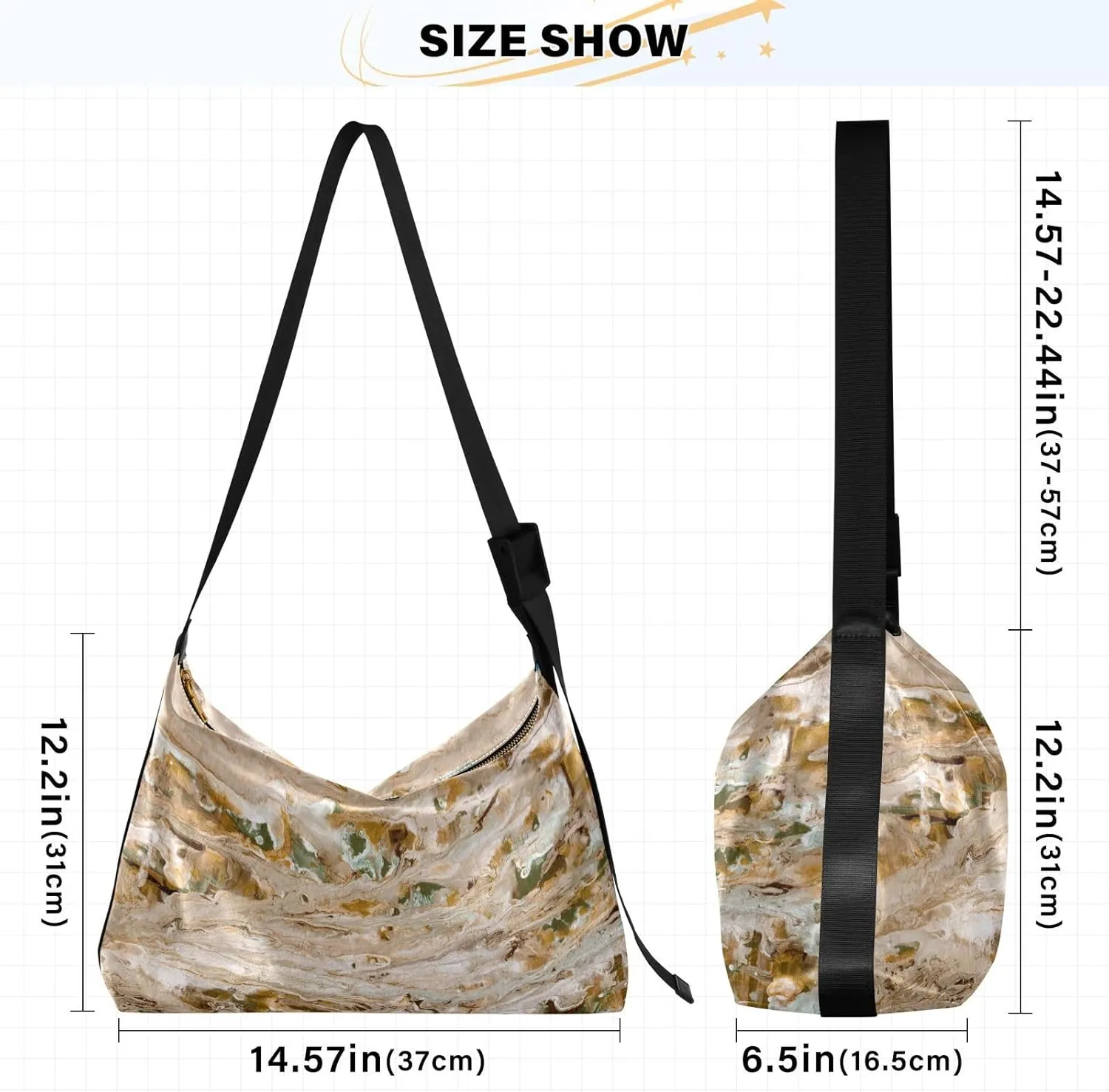 large Shoulder Bags Crossbody Purses Leather Handbag Clutch Hobo Purse for Women&Men T15