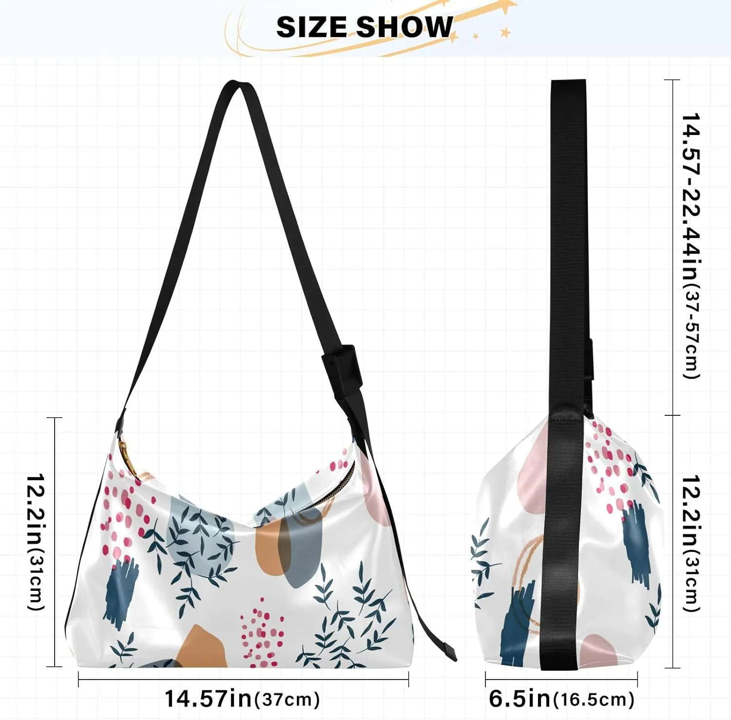 large Shoulder Bags Crossbody Purses Leather Handbag Clutch Hobo Purse for Women&Men T6