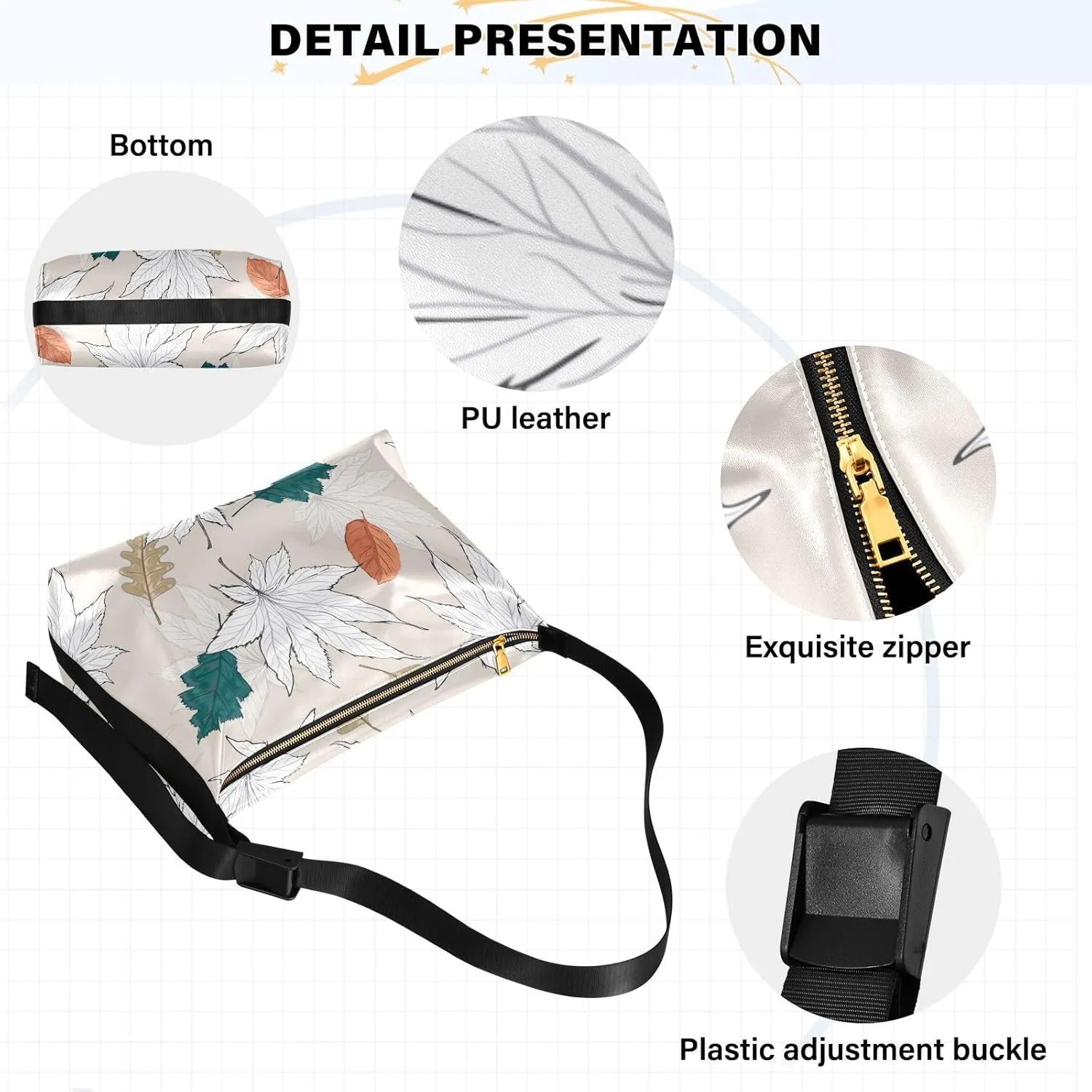 large Shoulder Bags Crossbody Purses Leather Handbag Clutch Hobo Purse for Women&Men T6