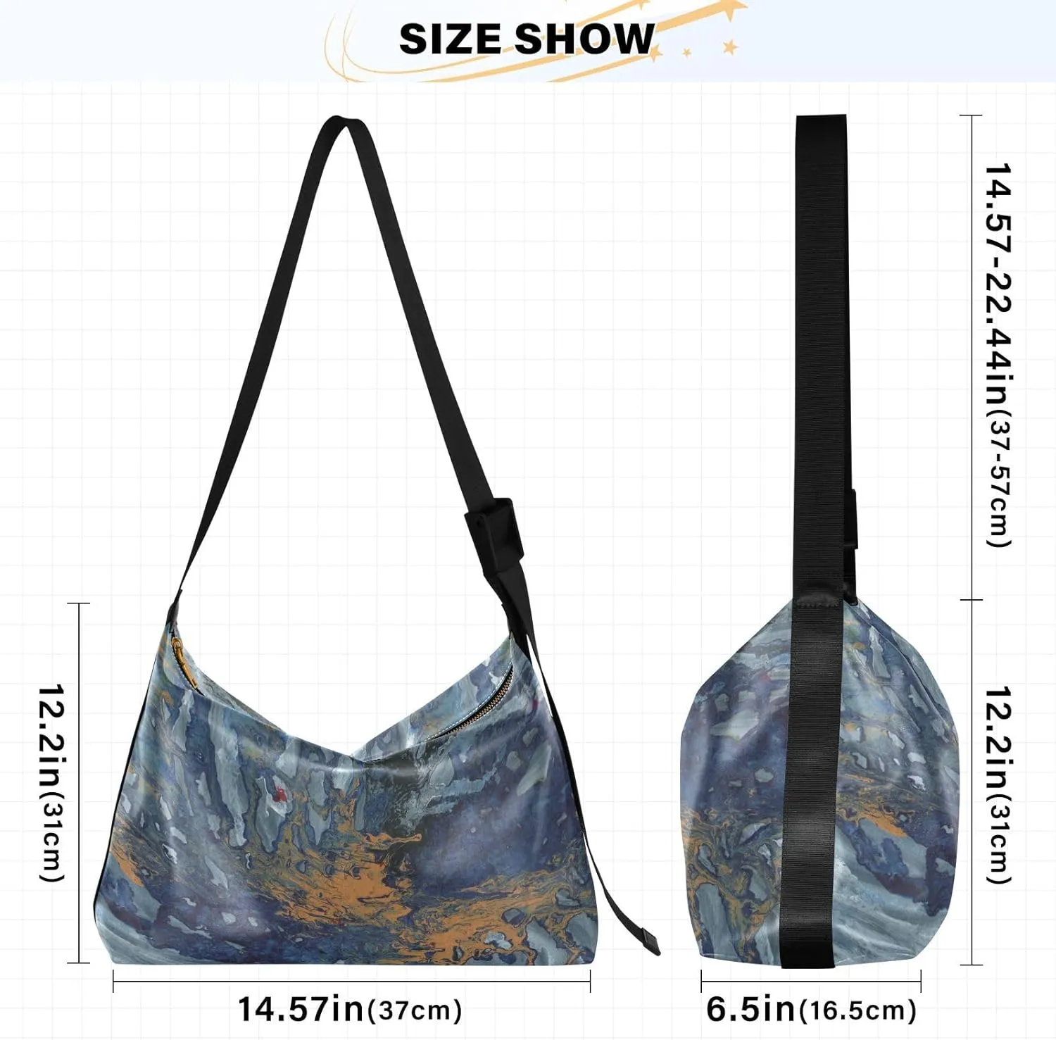 large Shoulder Bags Crossbody Purses Leather Handbag Clutch Hobo Purse for Women&Men T8