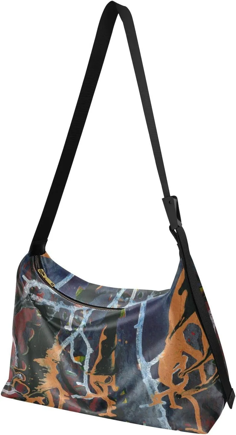 large Shoulder Bags Crossbody Purses Leather Handbag Clutch Hobo Purse for Women&Men T9