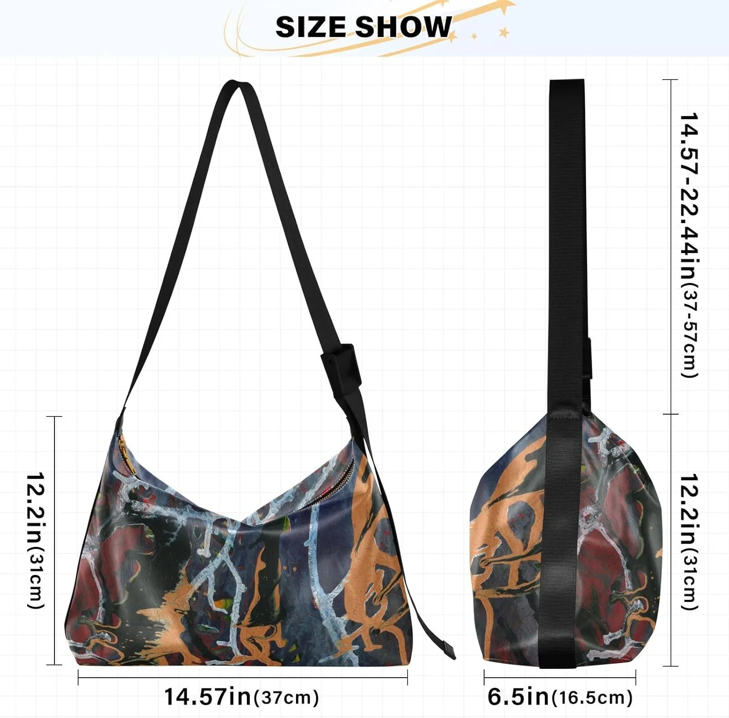 large Shoulder Bags Crossbody Purses Leather Handbag Clutch Hobo Purse for Women&Men T9