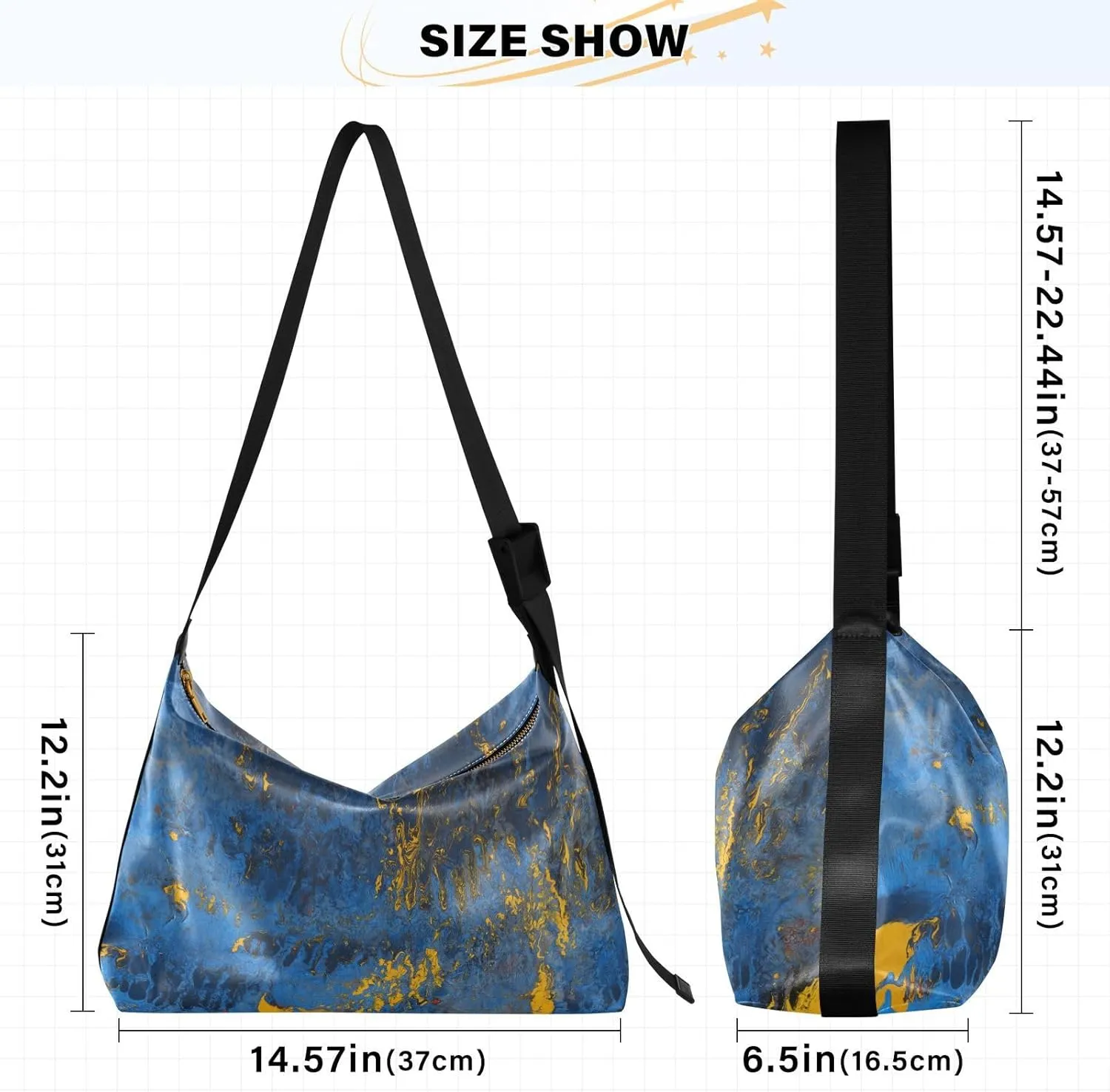 large Shoulder Bags Crossbody Purses Leather Handbag Clutch Hobo Purse for Women&Men T9