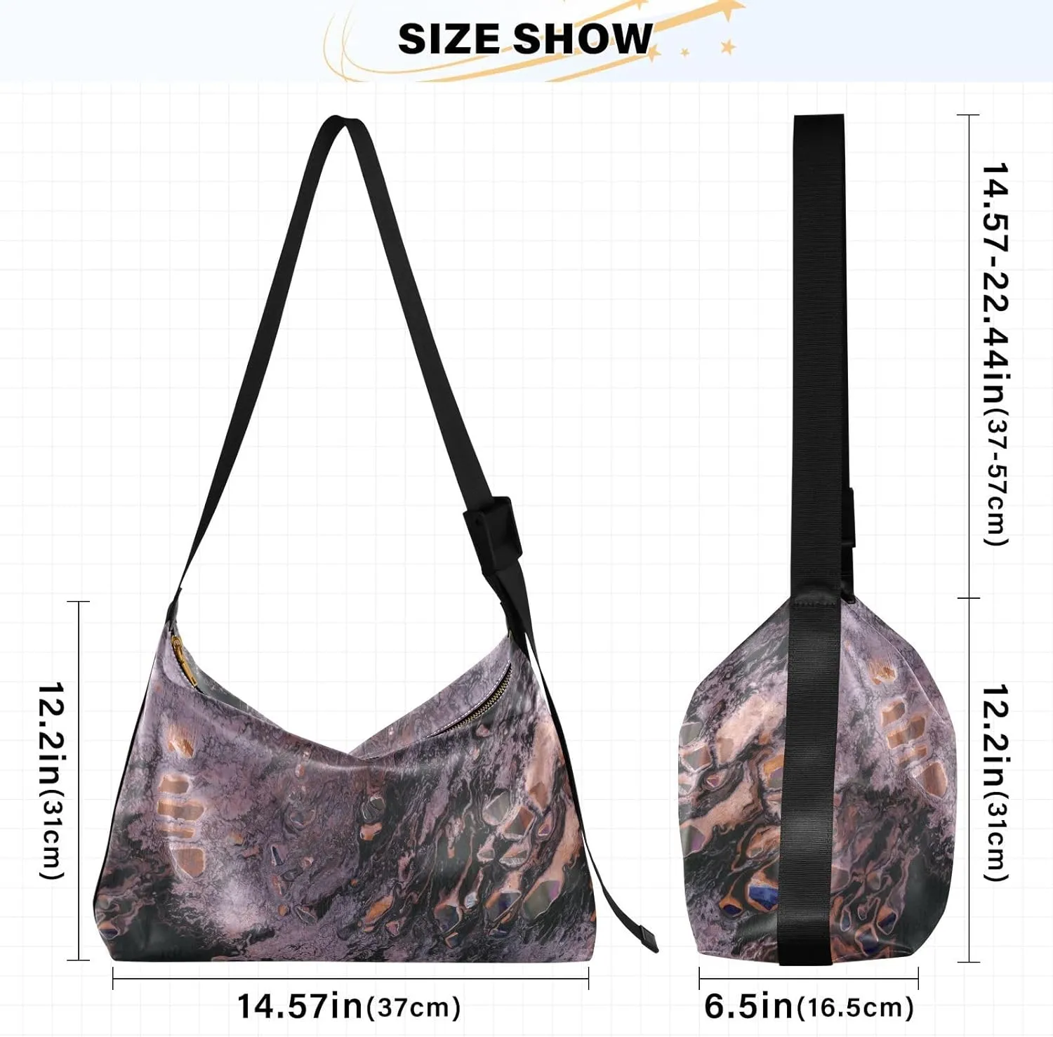 large Shoulder Bags Crossbody Purses Leather Handbag Clutch Hobo Purse for Women&Men T9