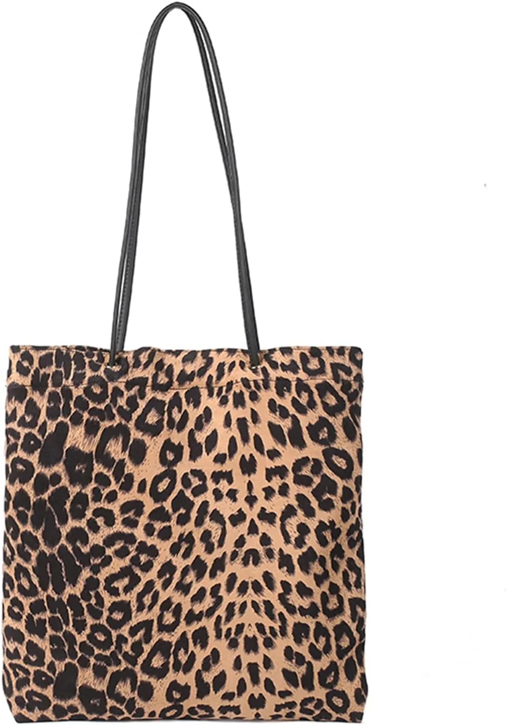 Leopard Tote Bag Cheetah Print Hobo Bag Large Shoulder Bag Tote Handbag Women Reusable Grocery Shopping Bag