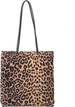 Leopard Tote Bag Cheetah Print Hobo Bag Large Shoulder Bag Tote Handbag Women Reusable Grocery Shopping Bag