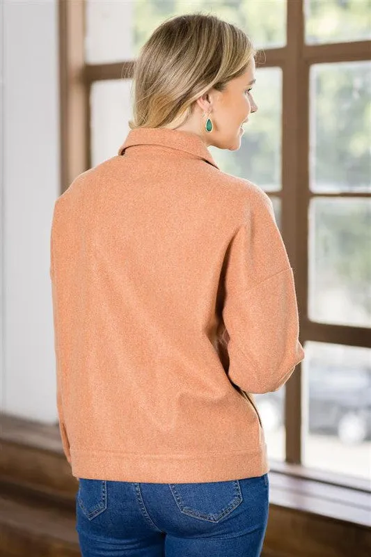 Long Sleeve Solid Jacket