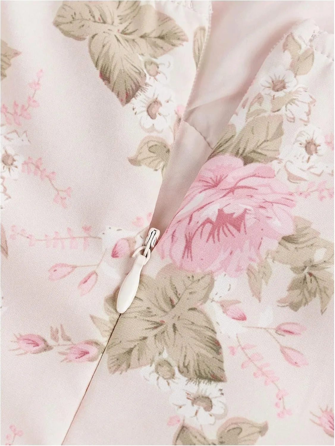 MakeMeChic Girl's Floral Print Ruched Ruffle Tiered Tie Shoulder A Line Summer Mini Dress