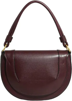 Mini Shoulder Bags for Women Trendy Saddle Purse Tote Bag Vintage Crossbody Handbag Top Handle Clutch Leather Underarm Purse